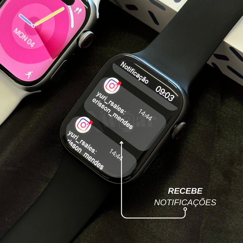 Smartwatch W99+ Amoled - Série 9 45mm Com Função 2 Gestos E Armazenamento Interno