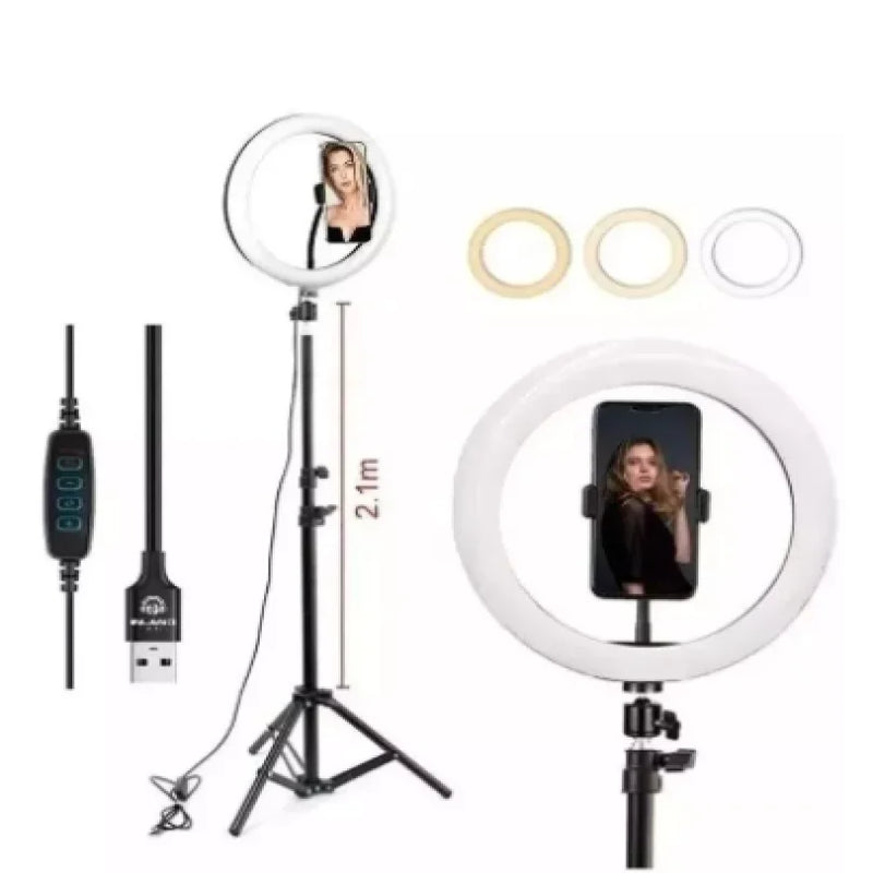 Ring Light Portátil Led Iluminador + Tripé Grande