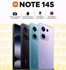 Xiaomi Note 14S 256GB Global 8GB  4G, Câmera Principal 200MP OIS, NFC, IP64, 67W