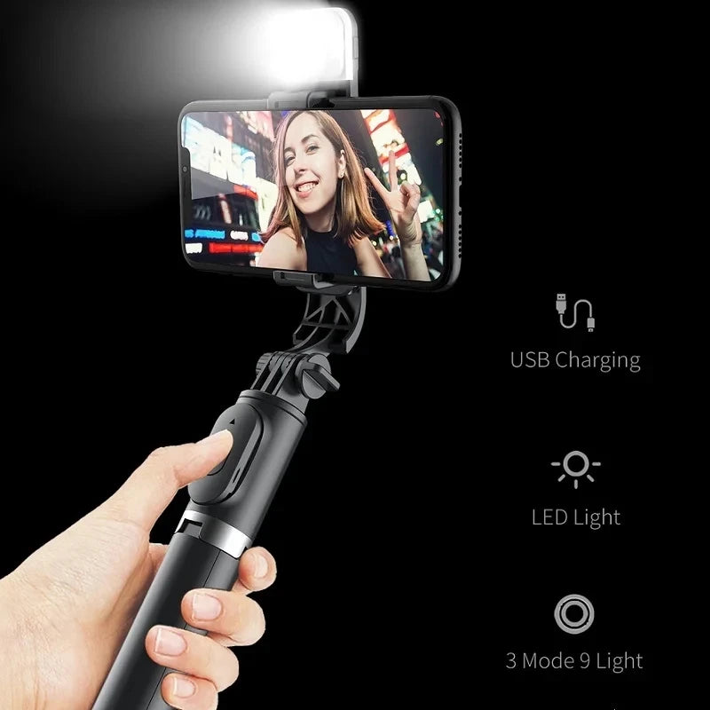 Bastão de Selfie Portátil - Suporte De Tripé Para Celular