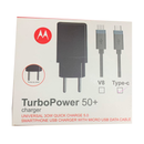 Carregador Motorola Turbo Power 50+, Cabo USB-C