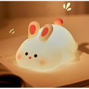 Coelho Fofo De silicone  Luminaria Recarregavel USB