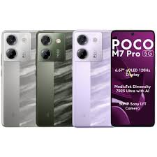 Smartphone Xiaomi POCO M7 PRO 5G / NFC / 256GB 16GB RAMBOOST / LANÇAMENTO 2025 / Câmera Ѕопу 50MP OIS / FHD Plus Amoled 120Hz Celular Premium Design - РОСО