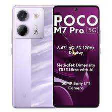 Smartphone Xiaomi POCO M7 PRO 5G / NFC / 256GB 16GB RAMBOOST / LANÇAMENTO 2025 / Câmera Ѕопу 50MP OIS / FHD Plus Amoled 120Hz Celular Premium Design - РОСО