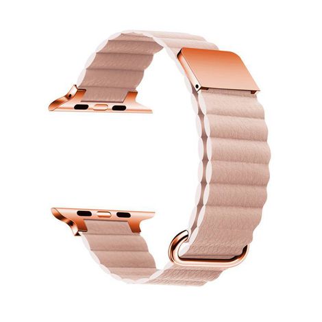 Pulseira de Couro Magnético 42mm/44mm/45mm/49mm