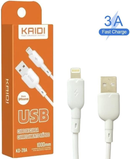 Cabo USB Lightning Carregador Turbo 3A 1 Metro KAIDI