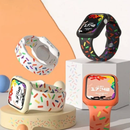 Pulseira de Silicone Confete 42mm/44mm/45mm/49mm Cores Variadas