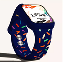 Pulseira de Silicone Confete 42mm/44mm/45mm/49mm Cores Variadas