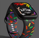 Pulseira de Silicone Confete 42mm/44mm/45mm/49mm Cores Variadas