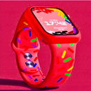 Pulseira de Silicone Confete 42mm/44mm/45mm/49mm Cores Variadas